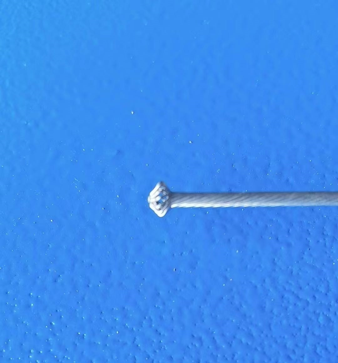 CUT STROKES MAKE END FLOWER MACHINE (AIR TENSIONING OF WIRE ROPE)