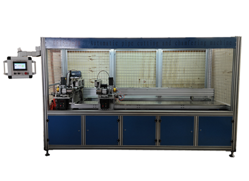 OUTER CABLE CUTTING AMD CHAMFERING MACHINE